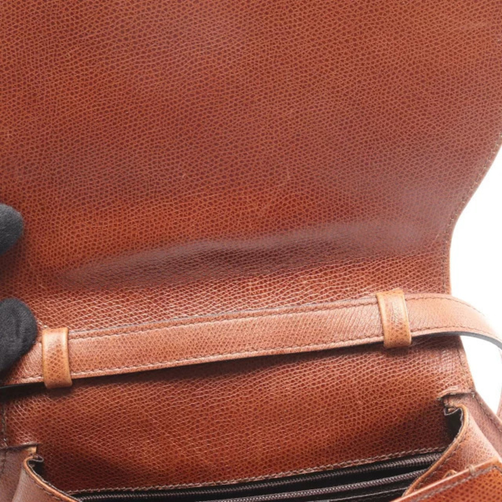 Salvatore Ferragamo Brown Leather Bag Gancini Shoulder - Picture 5 of 10